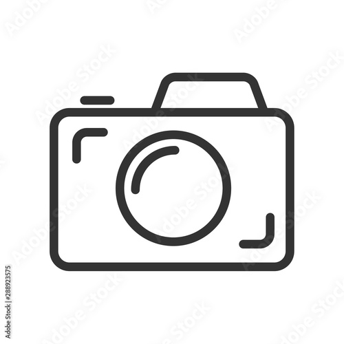 photo camera outline ui web icon. photo camera vector icon for web, mobile and user interface design isolated on white background