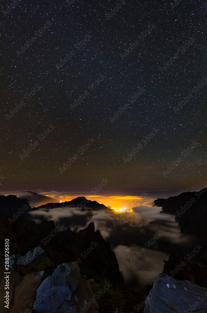 Starscape Above La Palma Caldera
