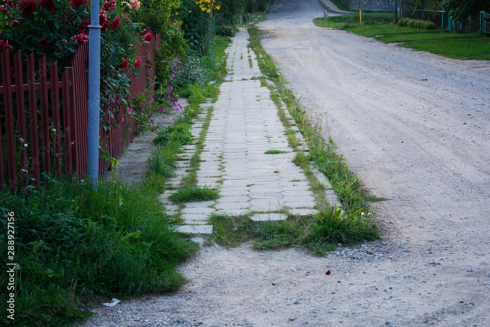 dusty dirty street, bad unpaved road, poor road dusty dirty street, bad unpaved road, poor road