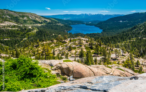 Donner Lake And The Sierra Nevada Mountains