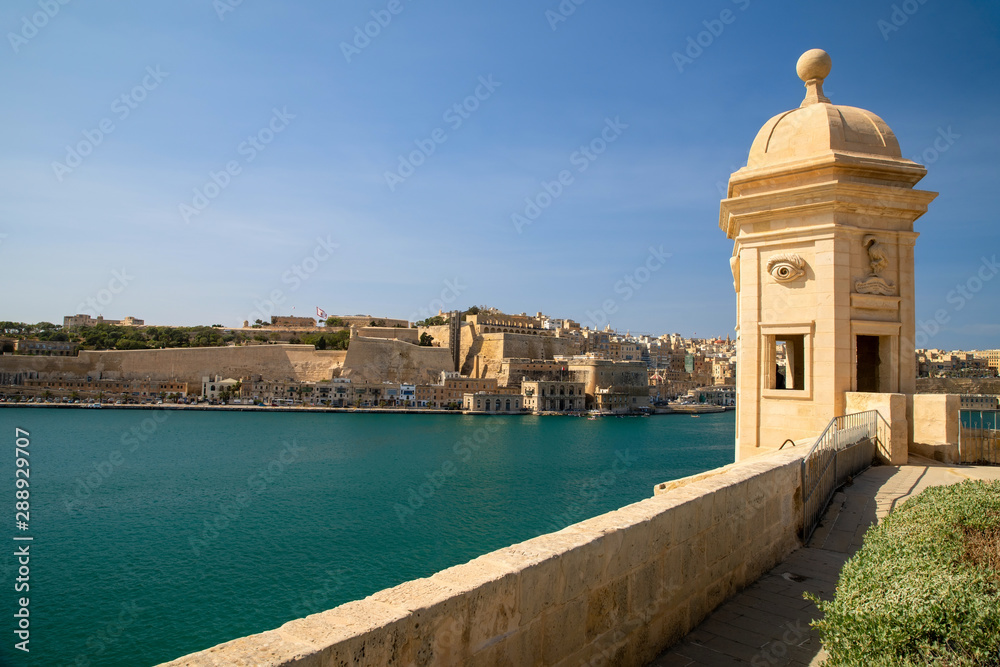Malta sightseeing. Maltese landscapes. Guardiola Gardens