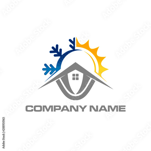 Air conditioning design for home business vector,EPS 10