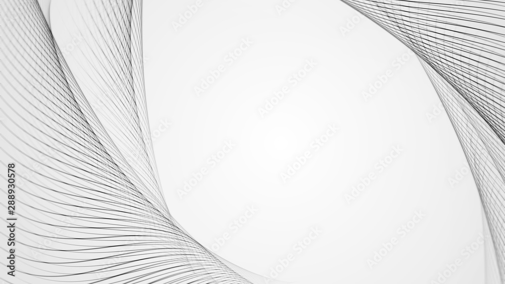 The black and white background with lines. - obrazy, fototapety, plakaty 