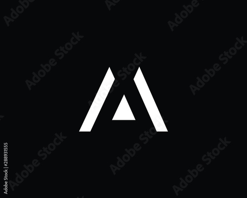 Free Download Creative and Minimalist Letter M AM Logo Design Icon, Editable in Vector Format in Black and White Color - GFXLoad