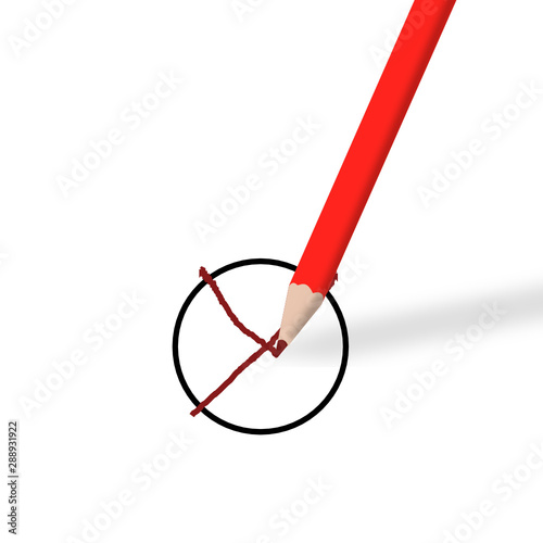 Mit Buntstift ein Kreuz machen