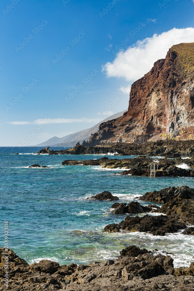 Eastern Cliff Coastline In La Palma, Spain
