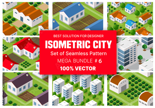 Isometric set of blocks module of areas