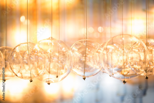 Glass balls chandelier