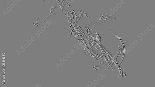 Abstract fractal forms morph and oscillate (Loop)