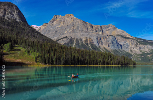 Canoeing on Emerald Lake © Michael