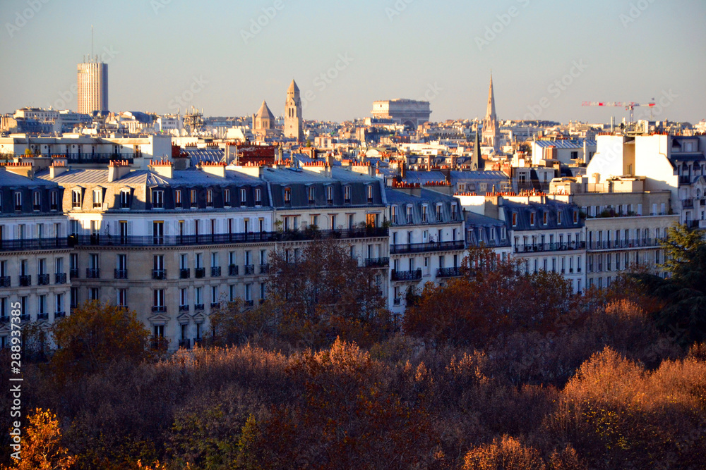 Paris, France - November 17th 2018 : view of the buildings around the Invalides.