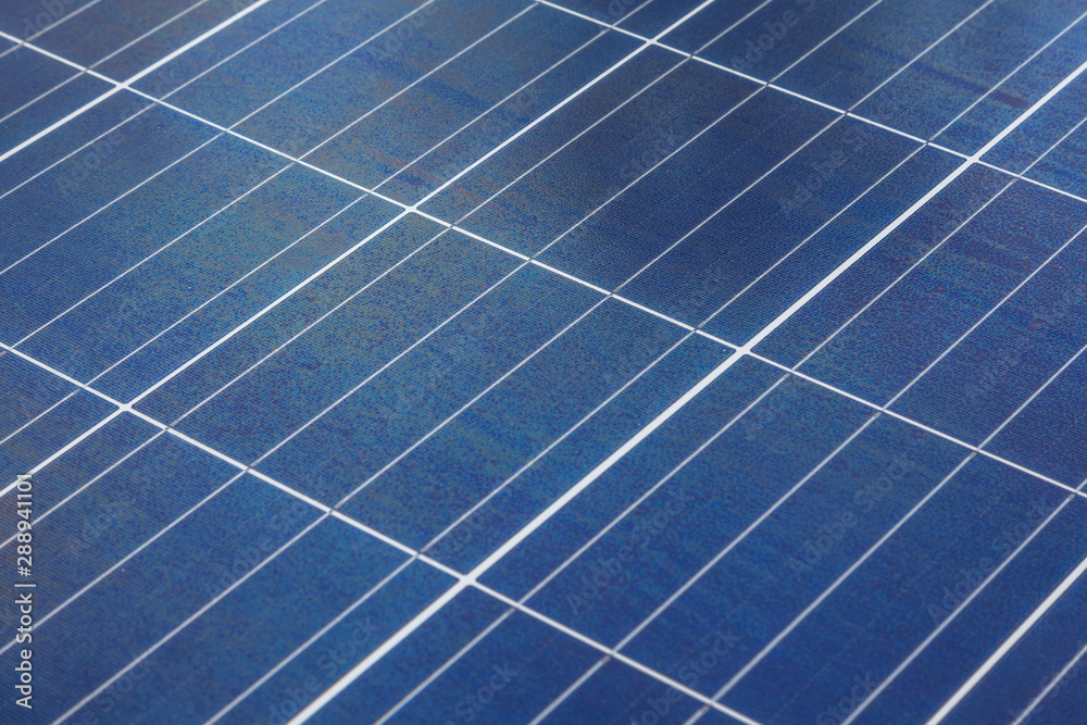 Solar panel with nano coating on sunny day Solar panel with nano coating on sunny day