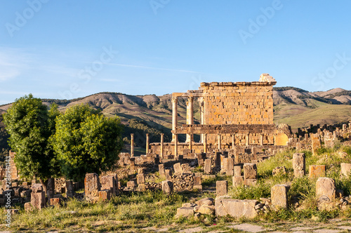 Djémila, Algeria - 05/09/2015: Ancient Roman ruins of Djémila (Cuicul)