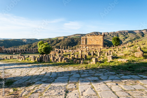 Djémila, Algeria - 05/09/2015: Ancient Roman ruins of Djémila (Cuicul)