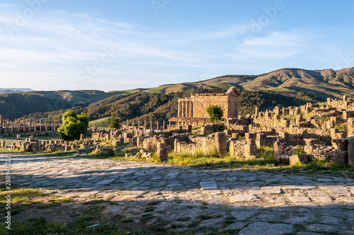 Djémila, Algeria - 05/09/2015: Ancient Roman ruins of Djémila (Cuicul)
