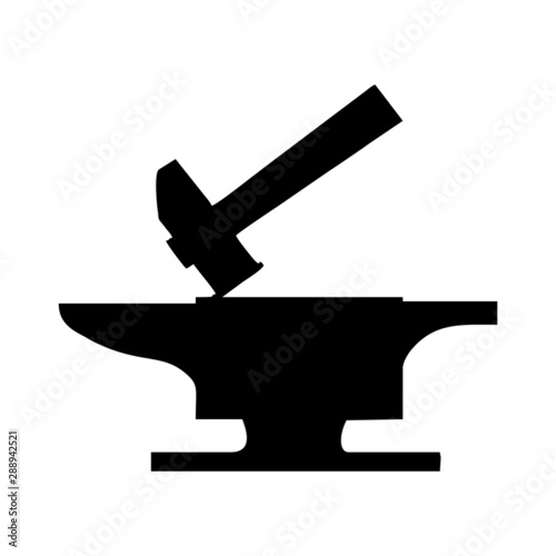 yunque y martillo vector