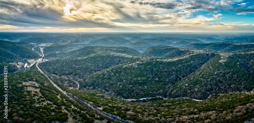 Texas Hill Country Aerial View