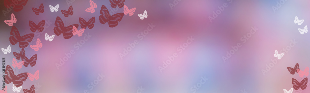 Pastel colorful background with butterflies Pastel colorful background with butterflies