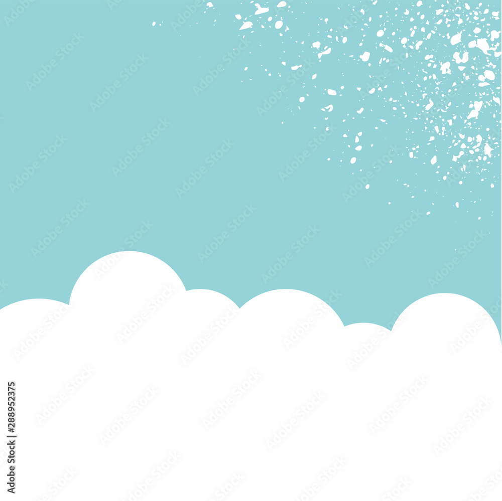 Fototapeta Sky clouds background vector illustration