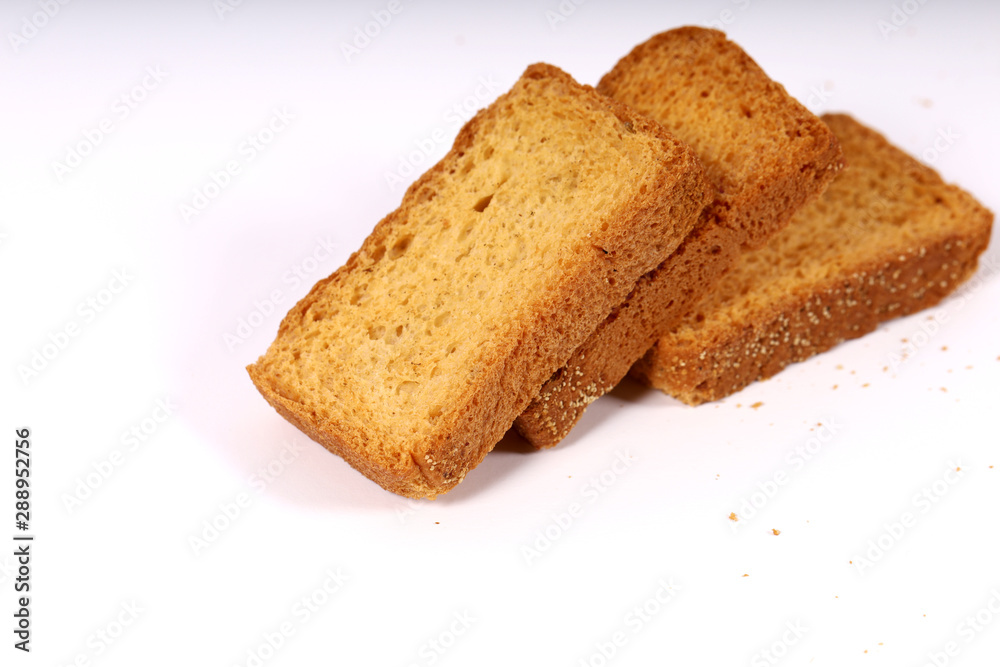 Crunchy Rusk or Toast for healthy life.