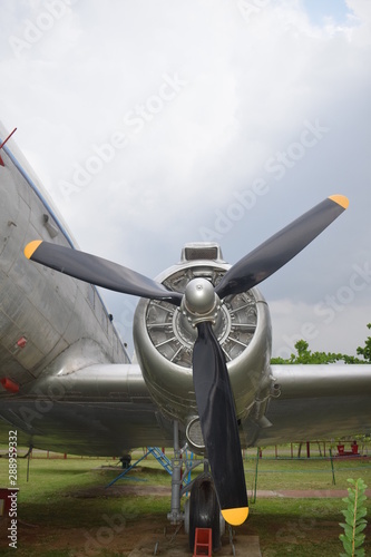 old airplane turbine