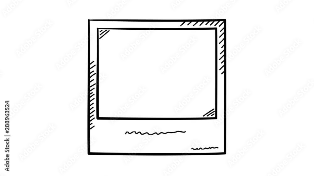 On the alpha channel, a square frame is drawn by hand On the alpha channel, a square frame is drawn by hand