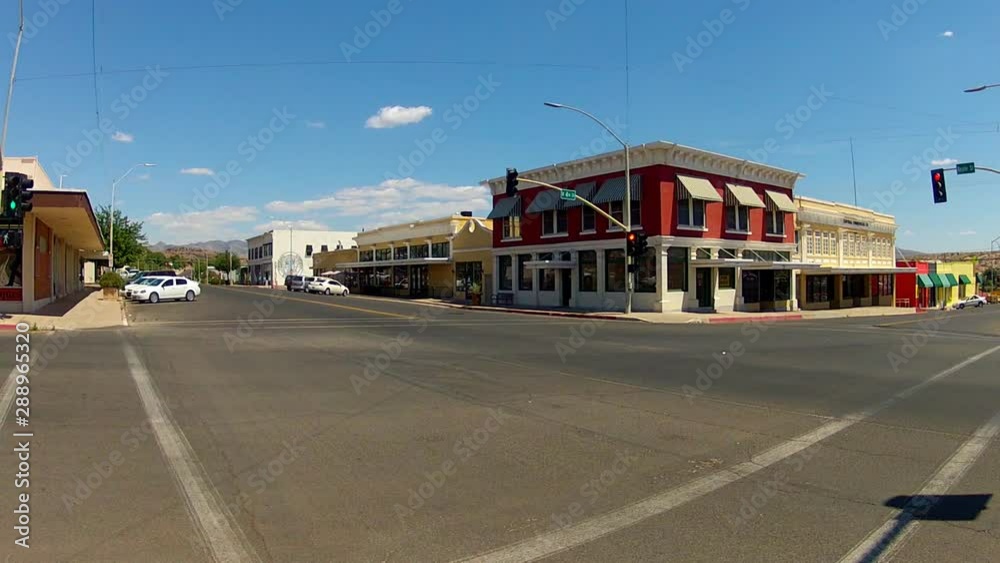 Intersection With Historic Buildings In Small Town Downtown Intersection With Historic Buildings In Small Town Downtown