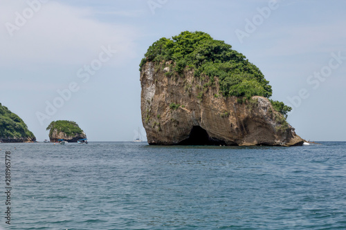 Los Arcos, Puerto Vallarta is a very popular destination for sailing and snorkeling among tourists. Puerto, Vallarta, Jalisco Mexico.