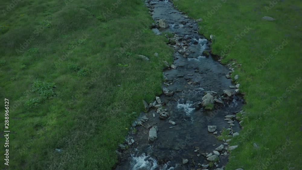 Drone Flying Above River And Revealing Mountains and road In Transfagarasan, Romania 4K Drone Flying Above River And Revealing Mountains and road In Transfagarasan, Romania 4K
