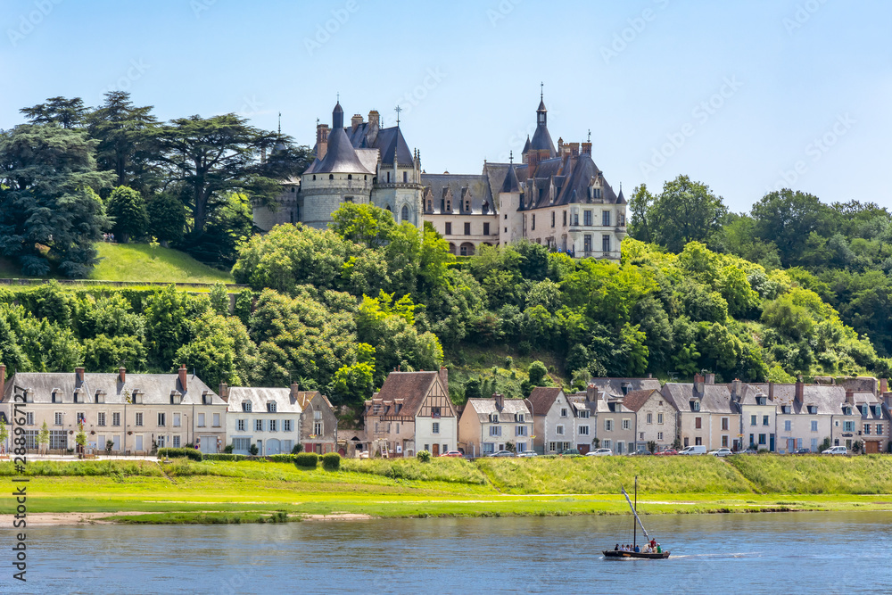 Chaumont-sur-Loire castle in Loire valley, France