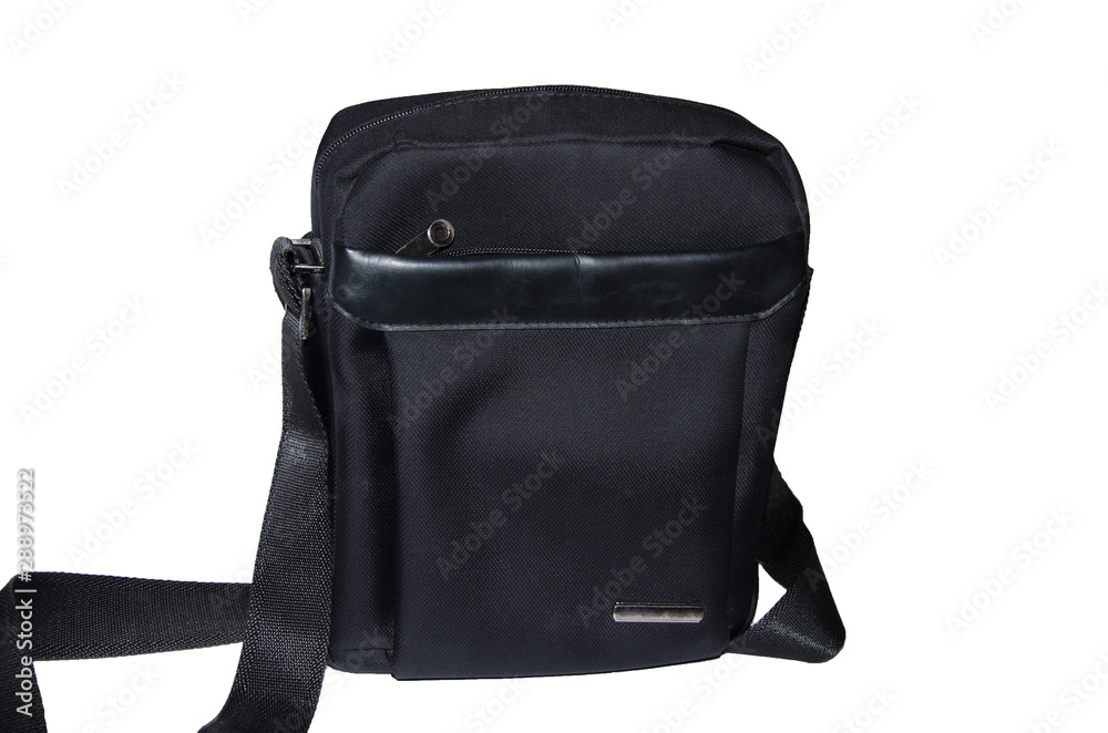 Black canvas tote bag mockup fabric cloth isolated on white background Black canvas tote bag mockup fabric cloth isolated on white background