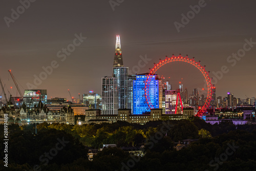London City Sunrise aerial View