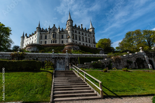Dunrobin Palace in park