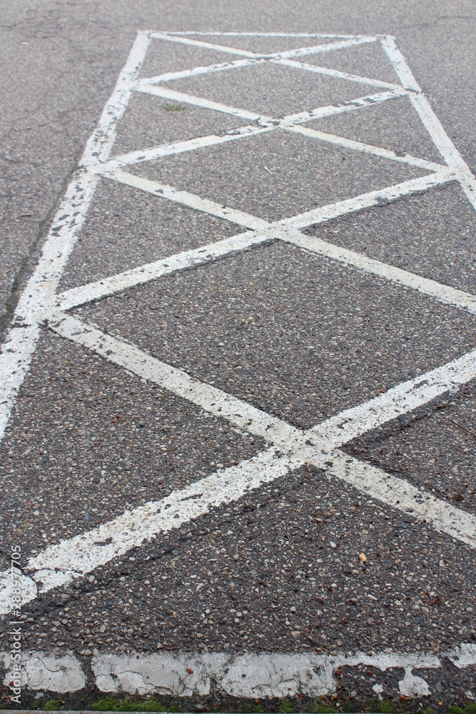 Fototapeta premium road marking on road