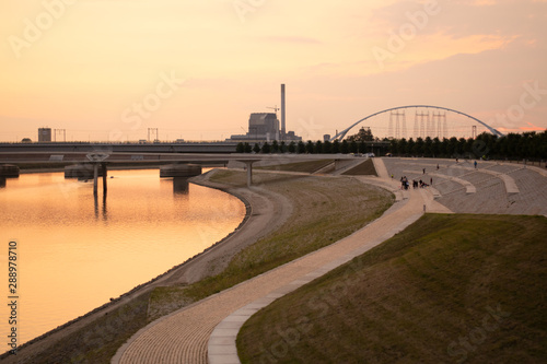 Waal in Nijmegen Netherlands