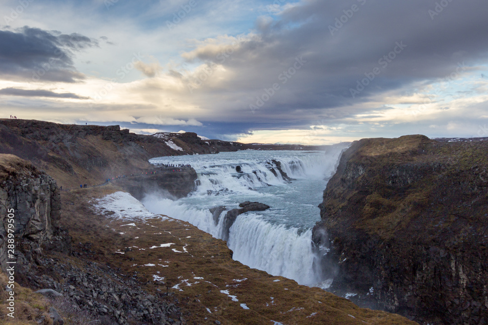 Fototapeta premium The Gullfoss waterfall in Iceland
