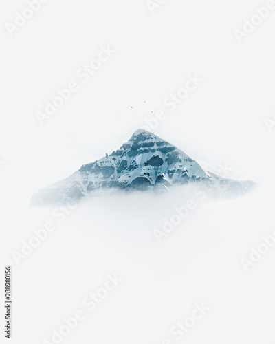 mountain whiteout