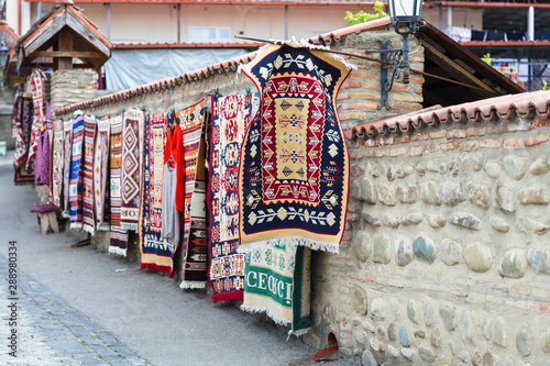Sale of carpets with Georgian national patterns © stavrida