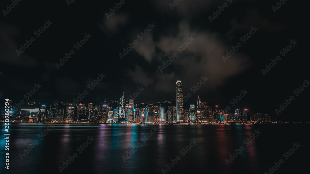 Obraz premium Landscape of Hong Kong Victoria Harbor 