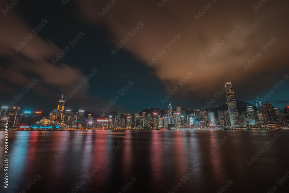 Landscape of Hong Kong Victoria Harbor 