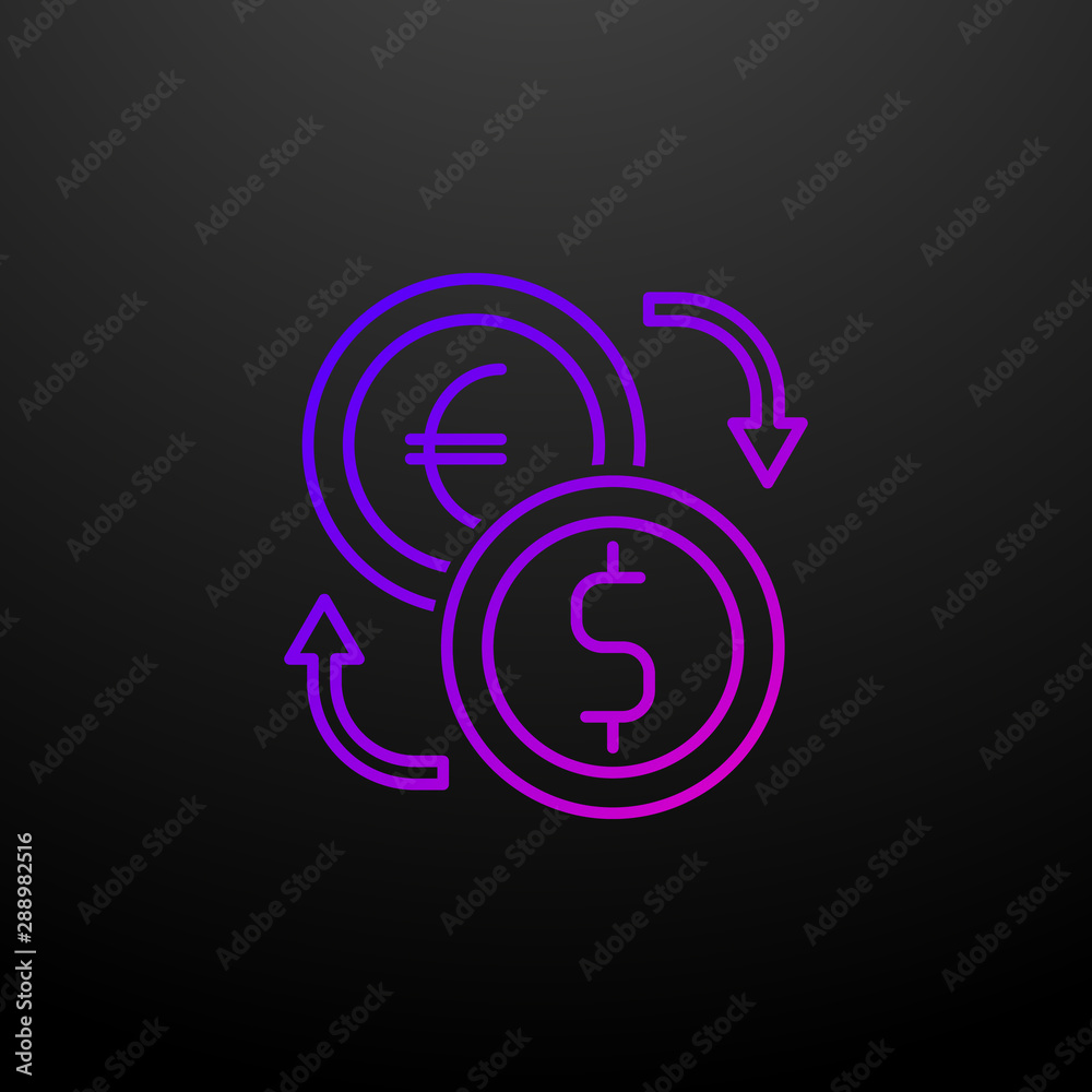 Currency exchange outline nolan icon. Elements of banking and finance set. Simple icon for websites, web design, mobile app, info graphics Currency exchange outline nolan icon. Elements of banking and finance set. Simple icon for websites, web design, mobile app, info graphics