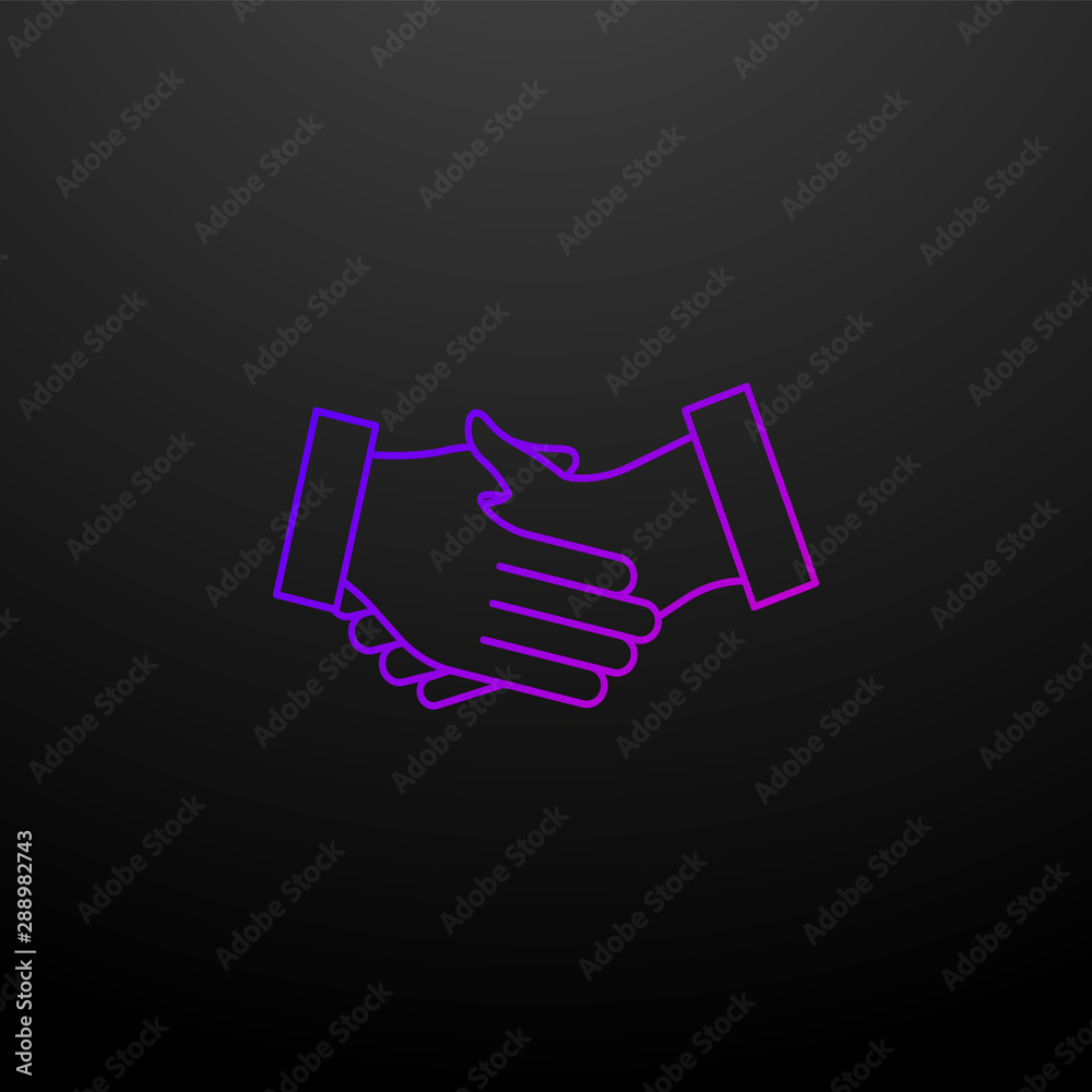 Hand shake outline nolan icon. Elements of banking and finance set. Simple icon for websites, web design, mobile app, info graphics Hand shake outline nolan icon. Elements of banking and finance set. Simple icon for websites, web design, mobile app, info graphics