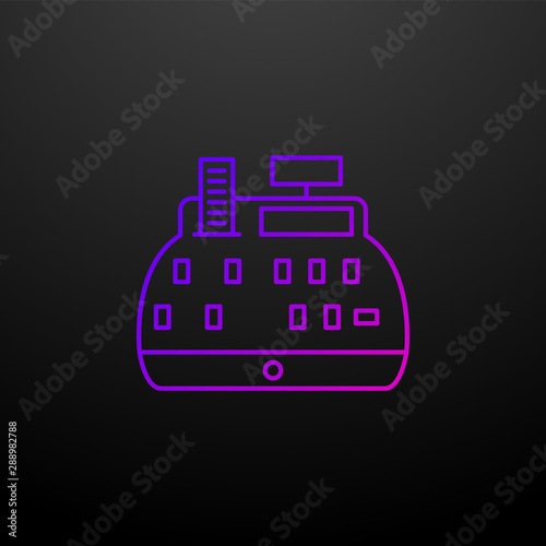 Cash box outline nolan icon. Elements of banking and finance set. Simple icon for websites, web design, mobile app, info graphics