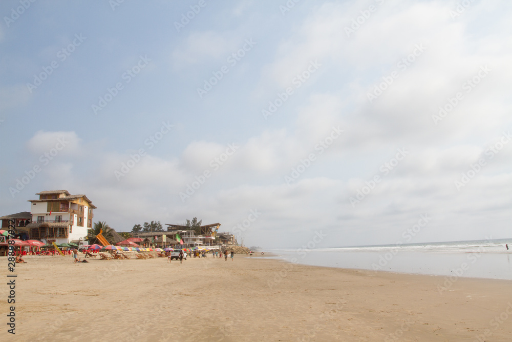 Montañita beach during the off season in Ecuador