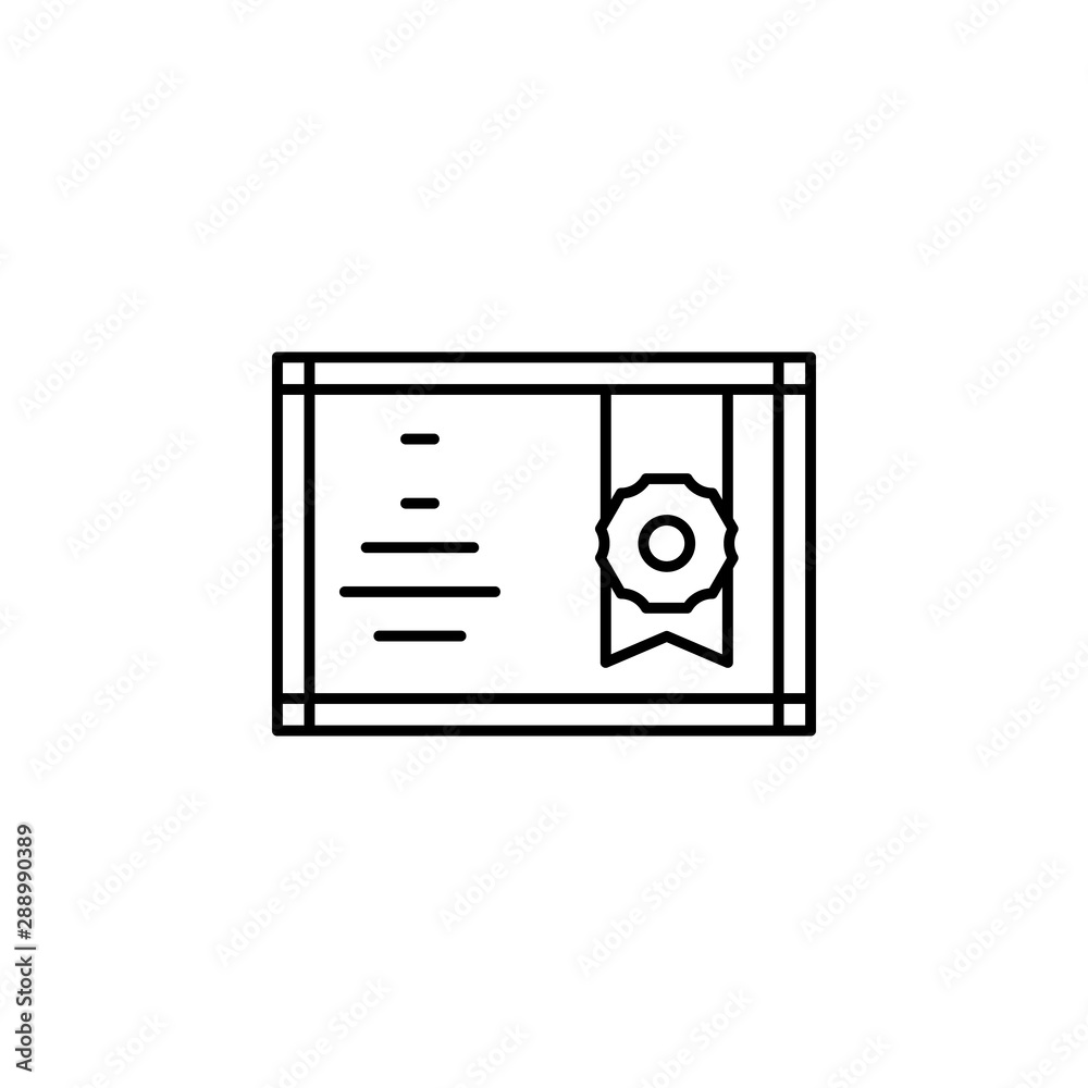 Diploma, winner icon. Element of winner line icon Diploma, winner icon. Element of winner line icon