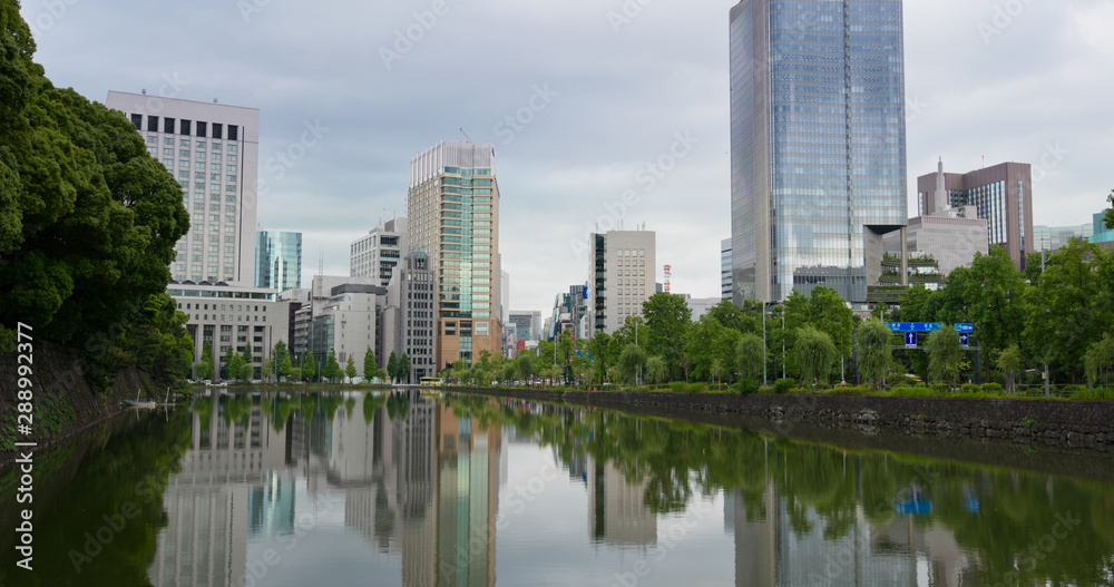 Tokyo business district