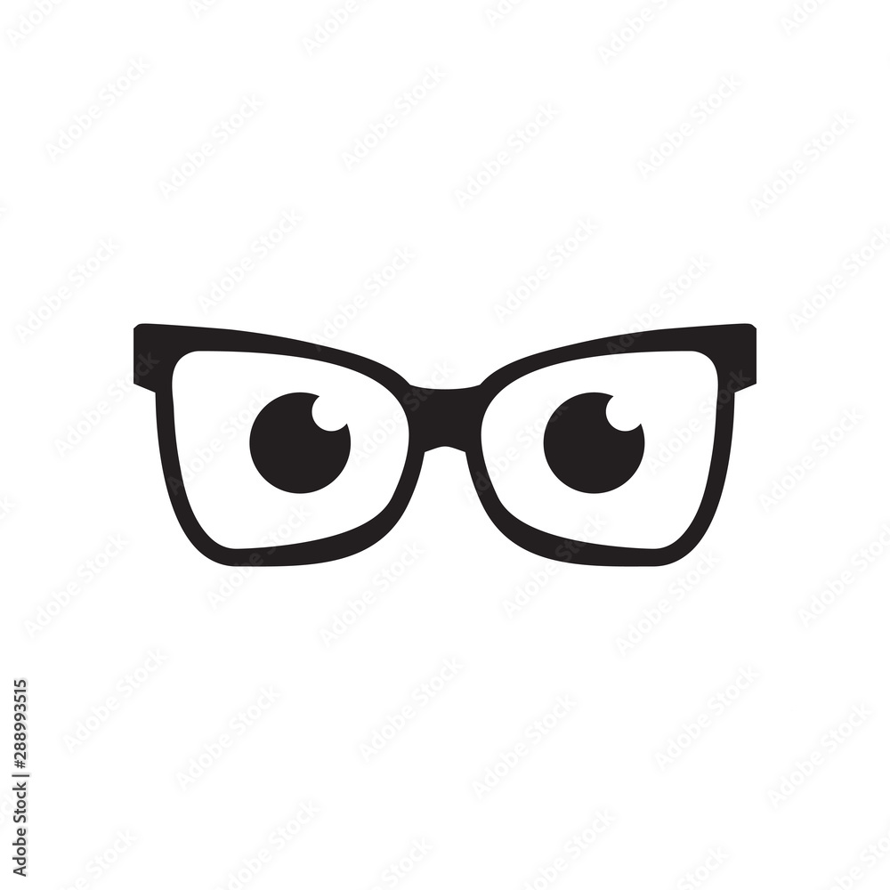Glasses graphic design template vector isolated illustration Glasses graphic design template vector isolated illustration