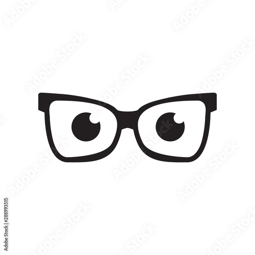 Glasses graphic design template vector isolated illustration