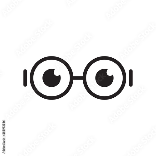 Glasses graphic design template vector isolated illustration
