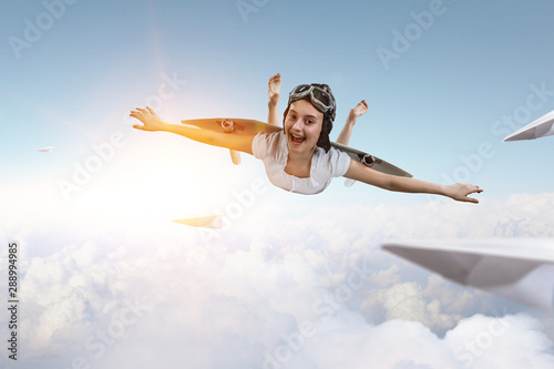 I can fly. Mixed media